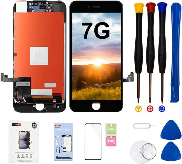 EFaith für iPhone 7 Display LCD 4,7 Zoll Ersatz Bildschirm Volle HD Touchscreen-Digitizer Rahmen, Er