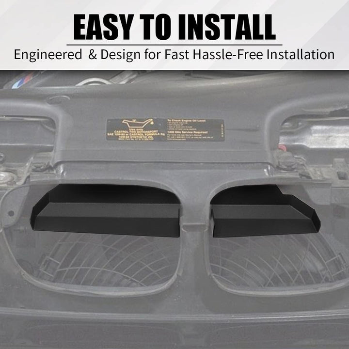 JESTOP Lufteinlass-Schaufel, 2PCS Dynamische Kaltluftansaugsysteme für BMW 323i 325i 328i 330i M52 M