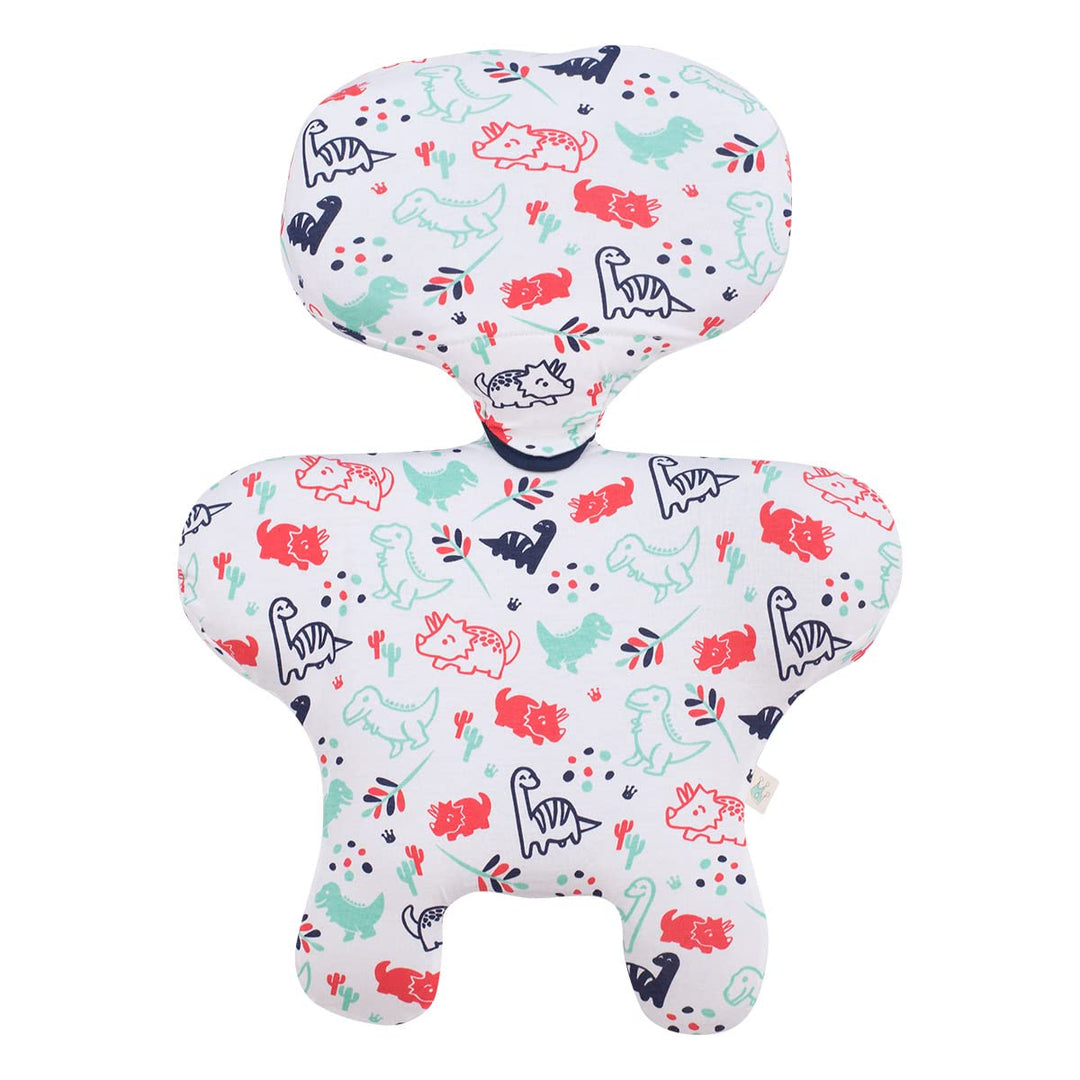 JYOKO KIDS Bezug für Auto-Sitzverkleinerer kompatibel mit Romer Dualfix I-Size, Aus Baumwolle (Dino