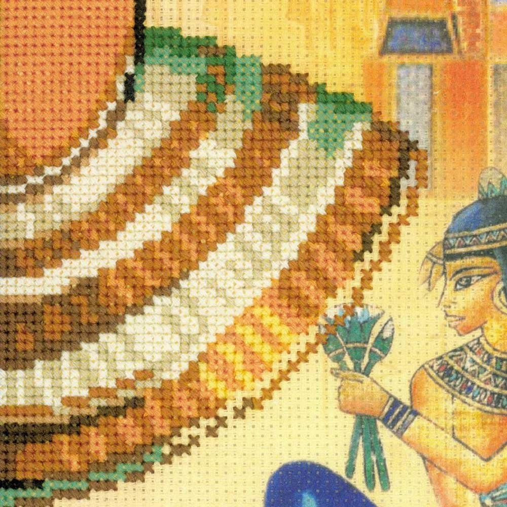 Riolis Cleopatra Cross Stitch Kit, Baumwolle, Multi-Color, 30 X 40 X 0,1 cm