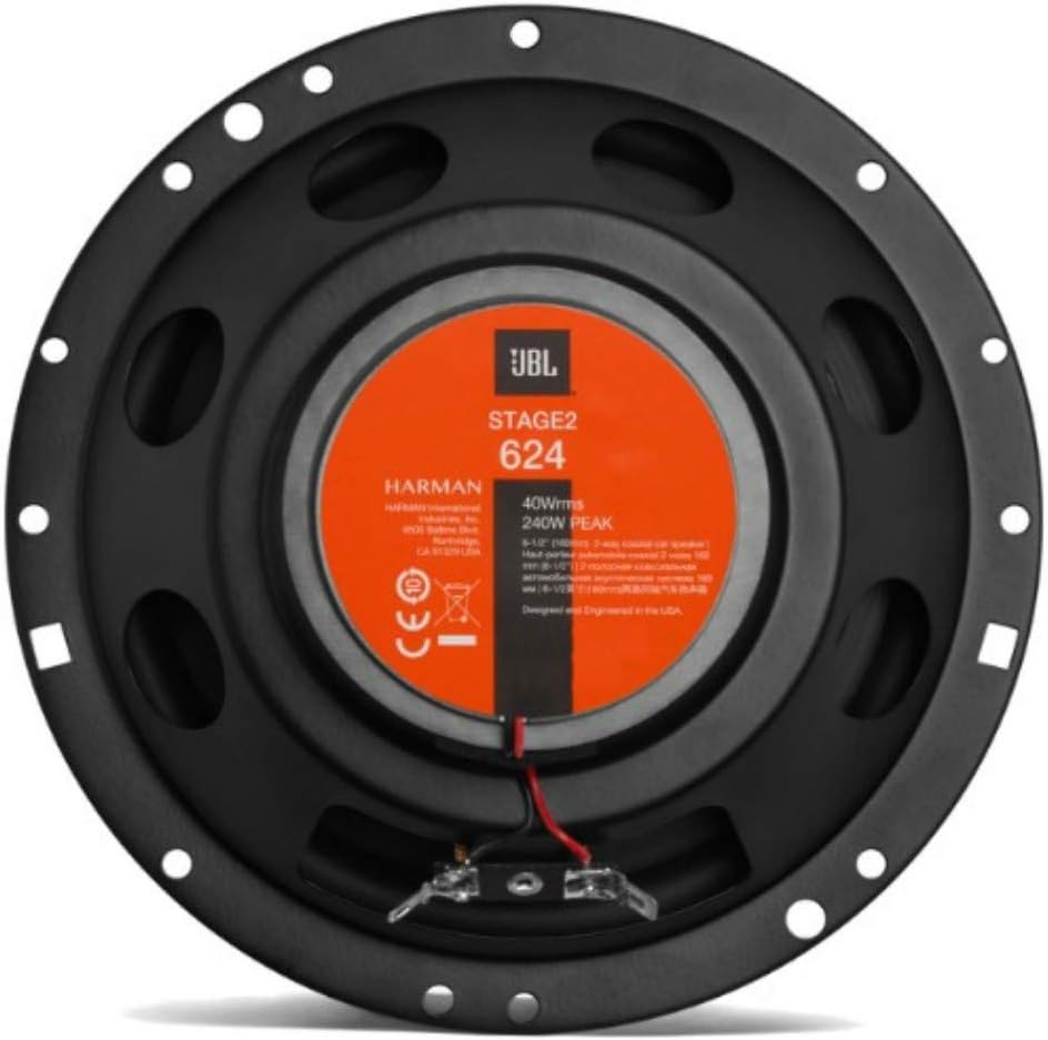 2 koaxiallautsprecher 2 Wege kompatibel mit JBL STAGE2 624 6,5" 16,50 cm 165 mm 40 watt rms 240 watt