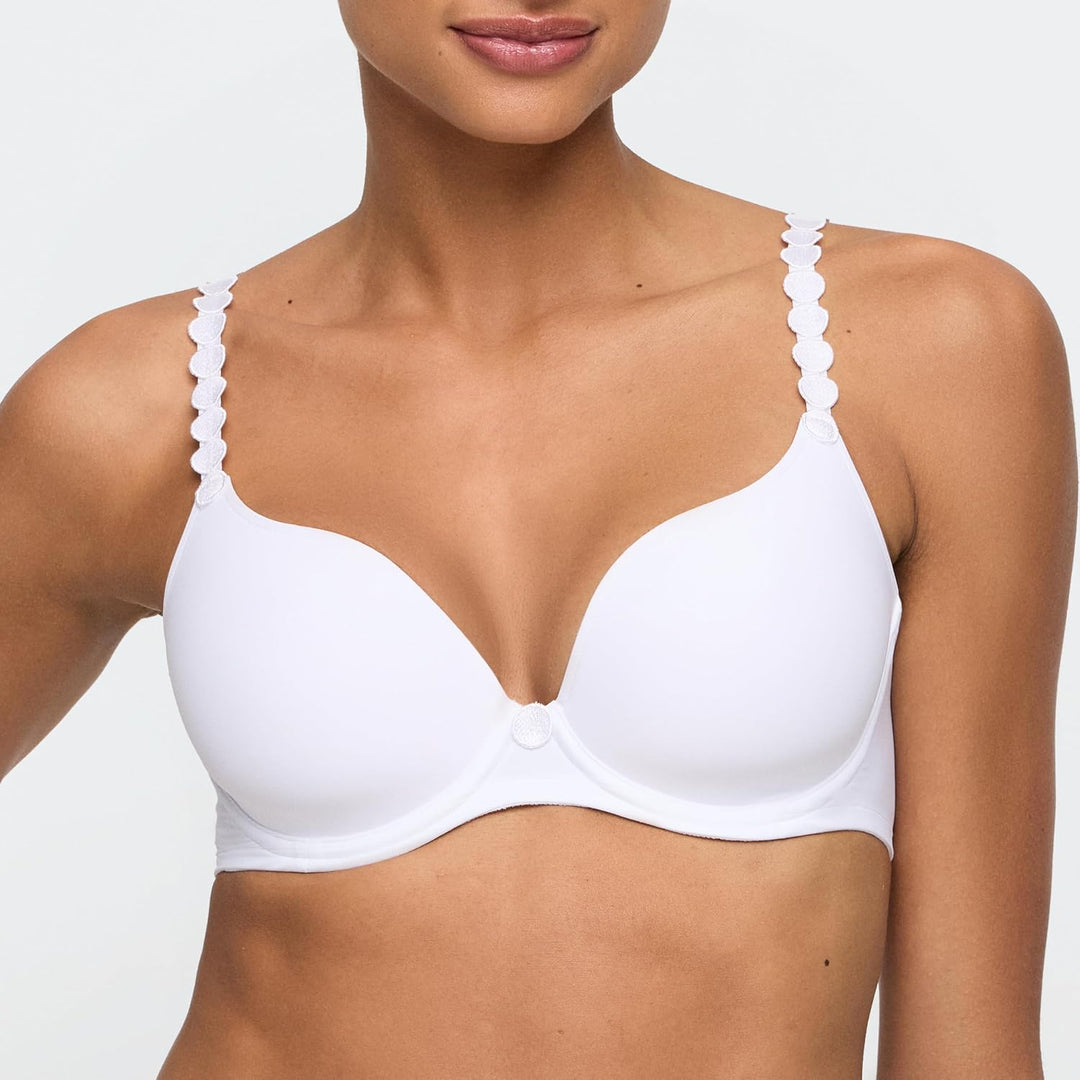Marie Jo Tom Unterlegter BH Herzform 70A Weiss, 70A Weiß