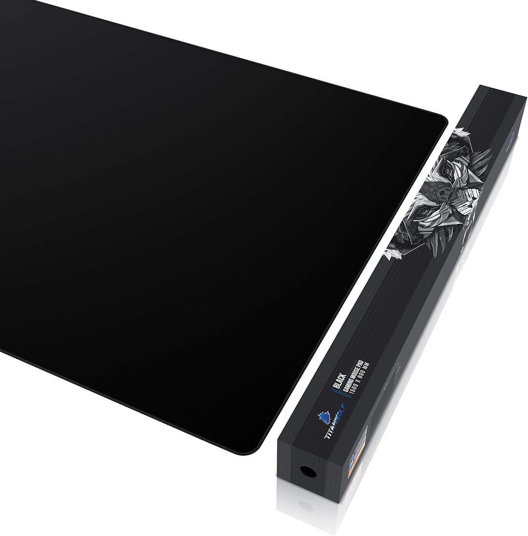 Titanwolf - XXXL Übergrösse Mauspad 1500x800mm - XXXL Grossformat - Schreibtischauflage - gummierte