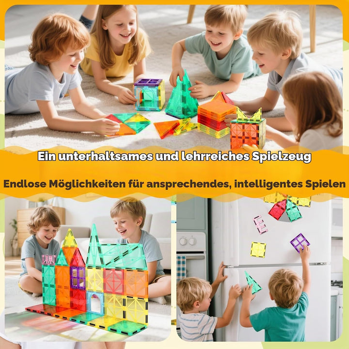 mysoler Magnetische Bausteine Magnetbausteine 47 Magnetische Fliesen STEM Kinderspielzeug Magnet Sen