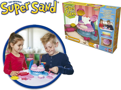 Goliath 83289 - Super Sand Cookie Maker, bunte Kekse aus Spiel-Sand backen, vielseitige Backformen f