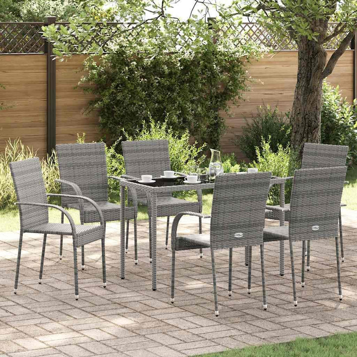 vidaXL 6X Gartenstuhl Stapelbar Gartensessel Stapelstuhl Essstuhl Stapelsessel Stuhl Sessel Stühle G