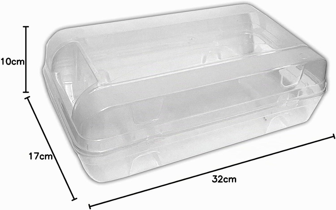 HAC24 12x Schuhbox Transparent Stapelbar 32x17x10 cm Schuhe Aufbewahrungsbox Schuhorganizer Box