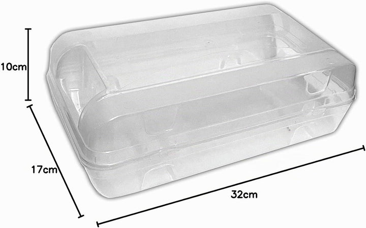 HAC24 12x Schuhbox Transparent Stapelbar 32x17x10 cm Schuhe Aufbewahrungsbox Schuhorganizer Box