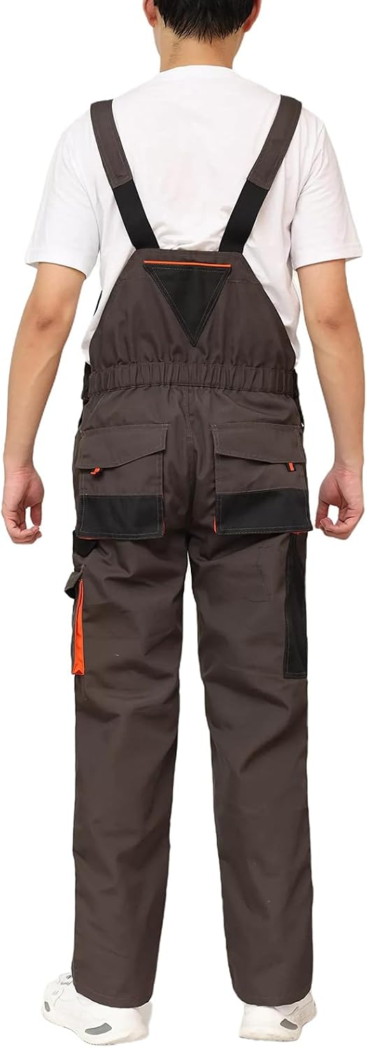 WORK IDEA Herren-Arbeitslatzhose mit Oxford-Knietaschen; strapazierfähige Leinwand Braun XL, Braun X