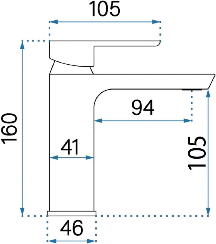 Rea Waschtischarmatur ARGUS BRUSH GOLD HIGH Wasserhahn Bad Badarmatur aus Messing Armatur für Waschb