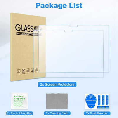 ProCase 2 Stück Schutzfolie für MacBook Pro 14.2" 2024 (M4) A3112/A3185/A3401, 9H Gehärtetes Glas fü