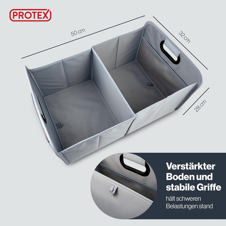 PROTEX Kofferraum Organizer [Testsieger 2025] 44L Auto Kofferraumtasche | Organizer Auto | Faltbare,