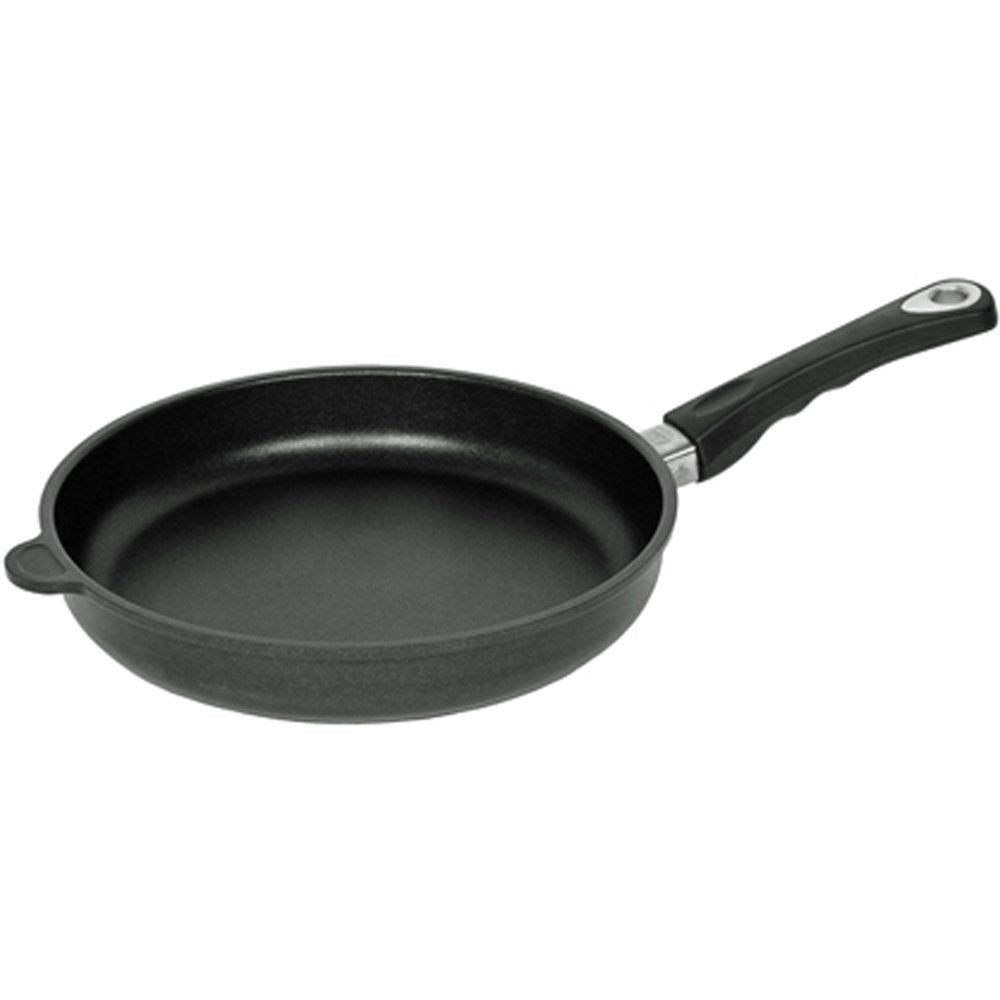 AMT Gastroguss Bratpfanne 26 cm Ø, 5 cm hoch, fester Stiel, nicht induktionsgeeignet, Lotan® Antihaf