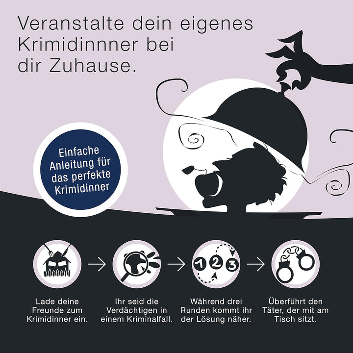 CULINARIO MORTALE® – Schatten über Landsitz Hagenberg - Krimidinner für Zuhause für 6 bis 8 Personen