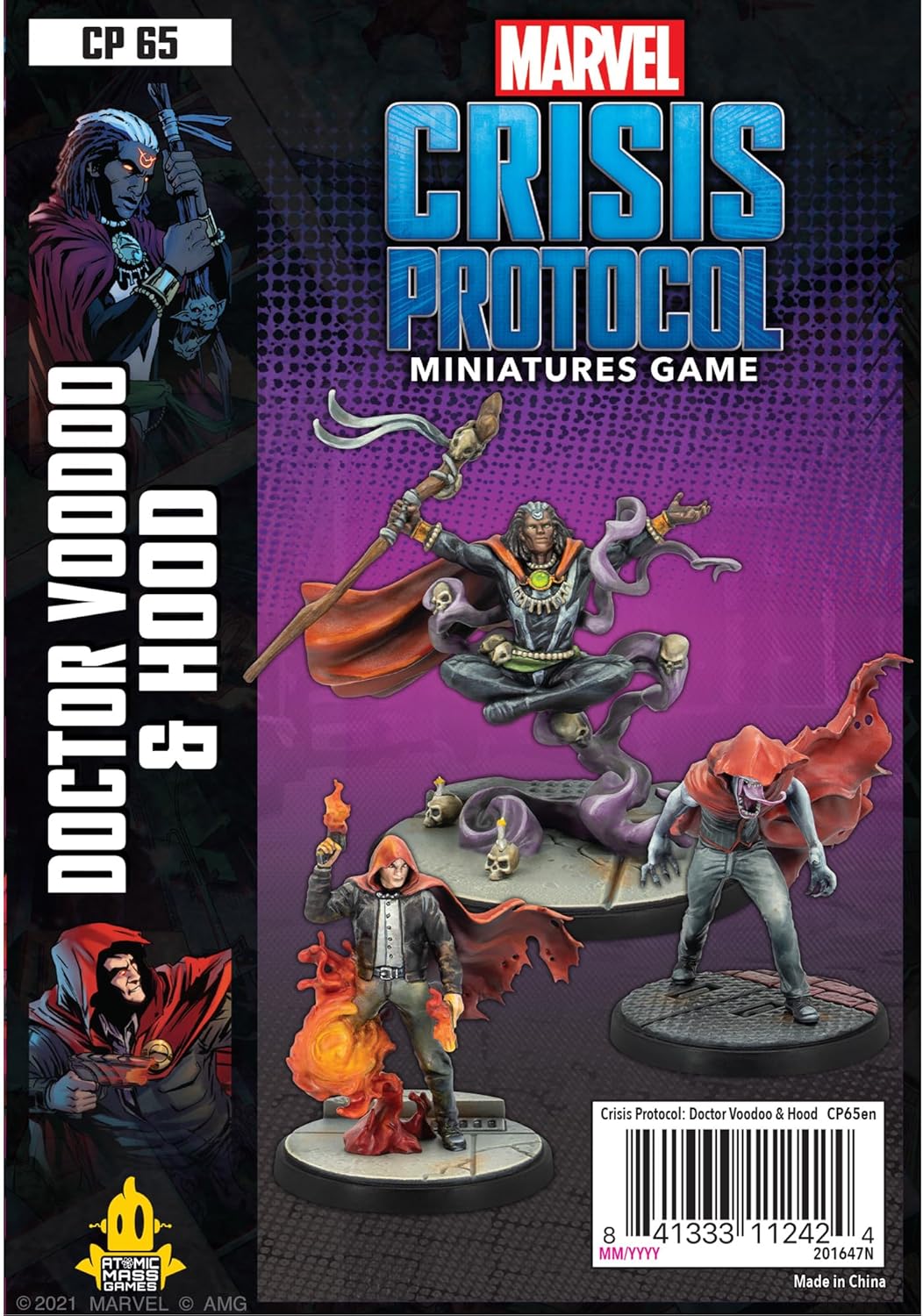 Atomic Mass Games , Doctor Voodoo & Hood, Miniatures Game, Ages 14+, 2 Players, 45 Minutes Playing T