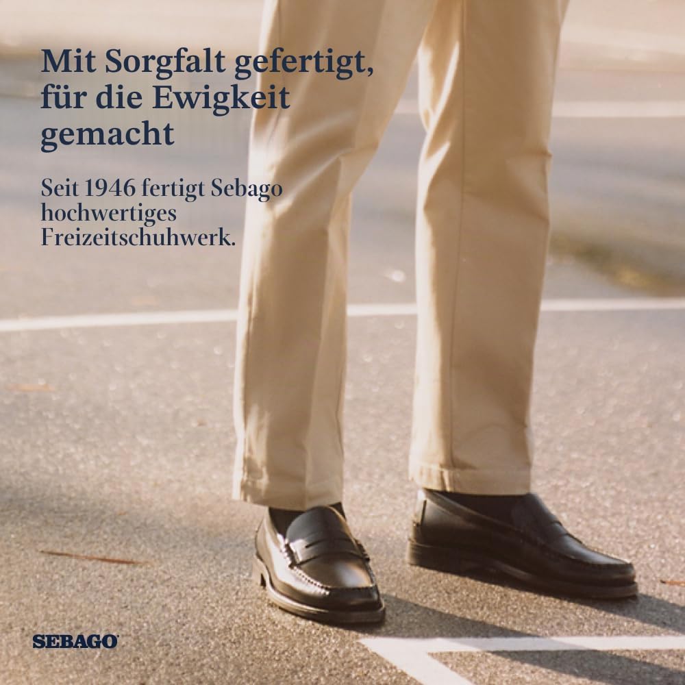 Sebago Classic Dan, Mocassins (Loafer) Homme 40 EU Schwarz Black 902, 40 EU Schwarz Black 902