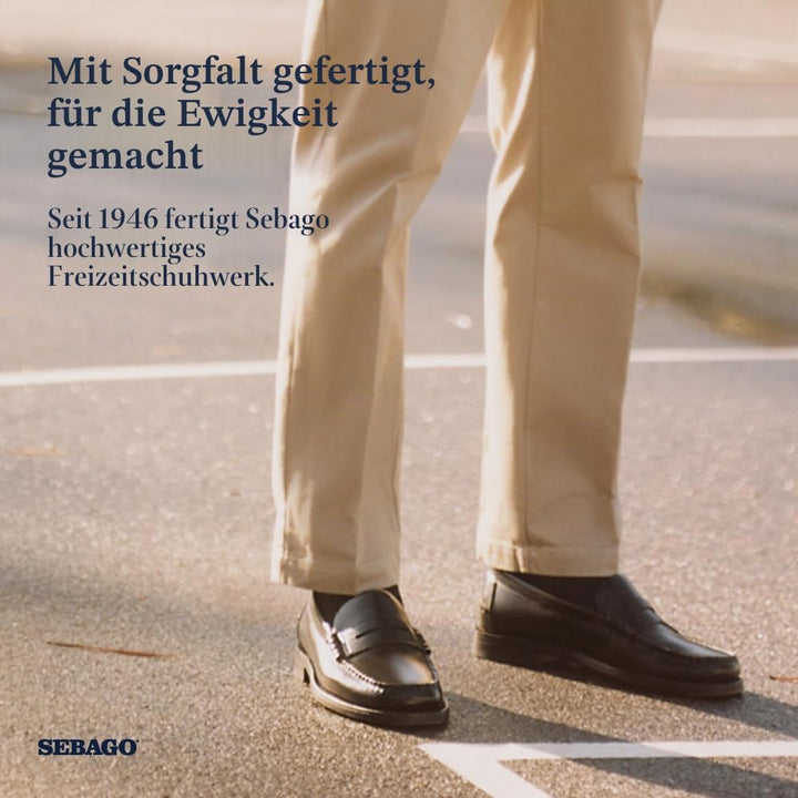 Sebago Classic Dan, Mocassins (Loafer) Homme 40 EU Schwarz Black 902, 40 EU Schwarz Black 902