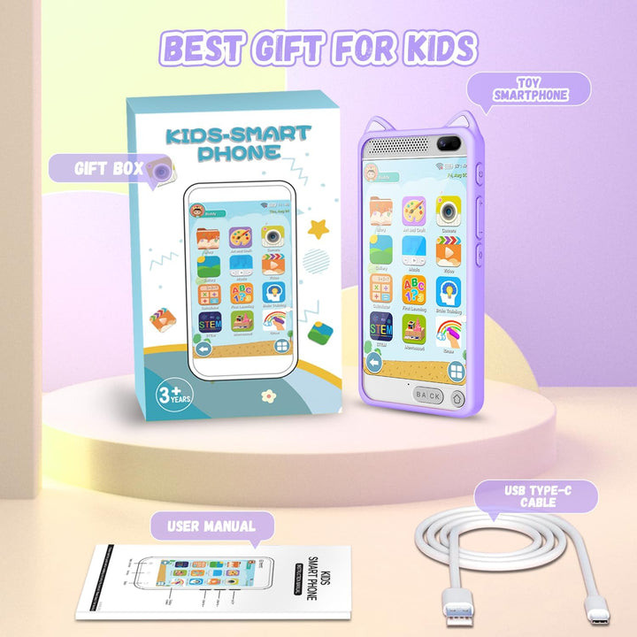 Kinder Handy Smartphone mit 1080P HD Dual Kamera aufnehmbar Video, 3.97" Zoll Touchscreen Digitalkam