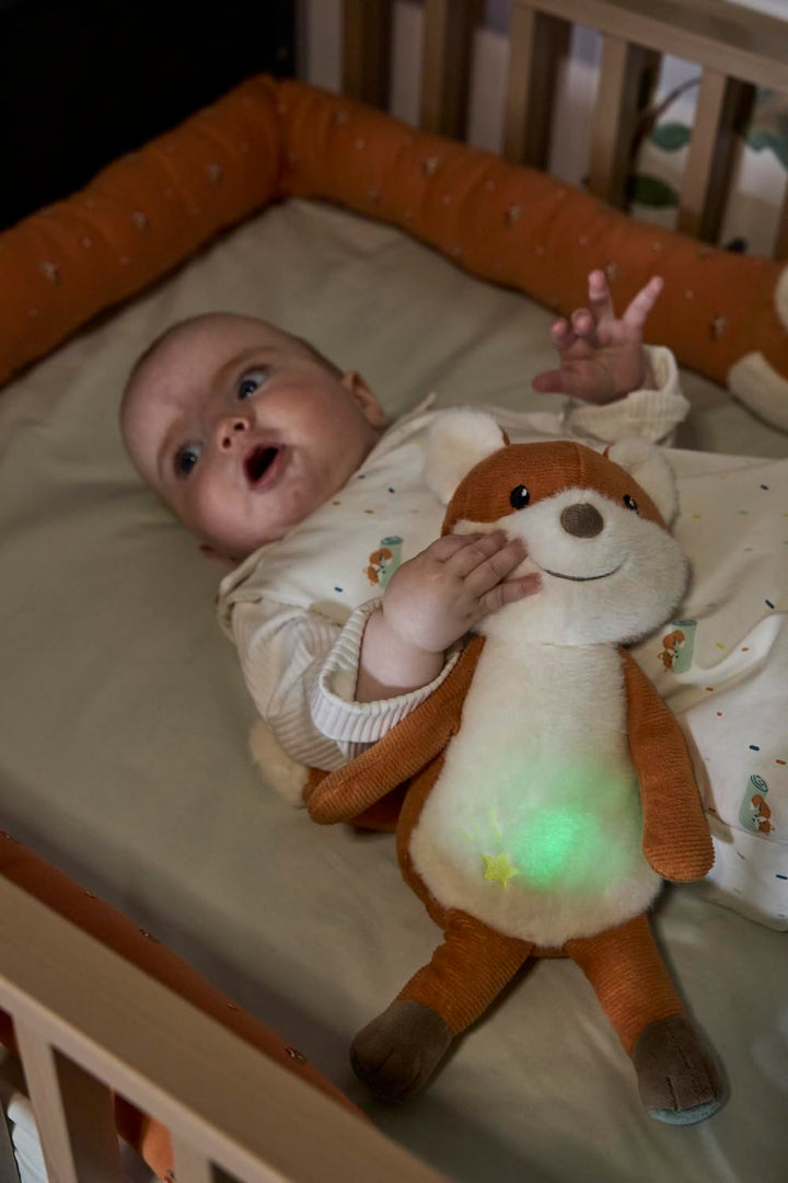 Sterntaler Träumli Nachtlicht mit Farbwechsel - Kuscheltier Fuchs Filou aus Cord & Flausch - 20 Melo