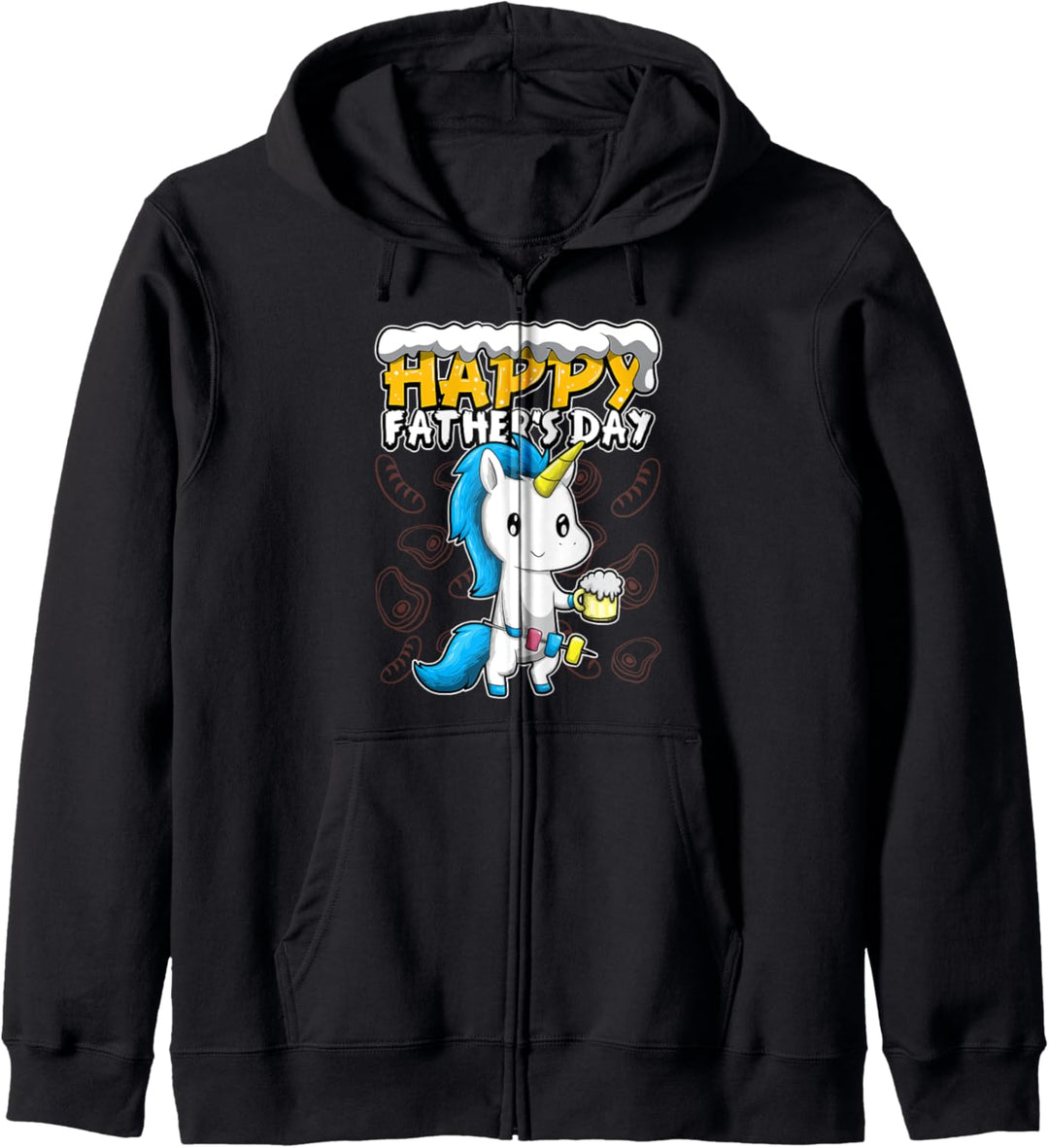 Alles Gute zum Vatertag - Ich liebe meinen Papa - Einhorn Kapuzenjacke
