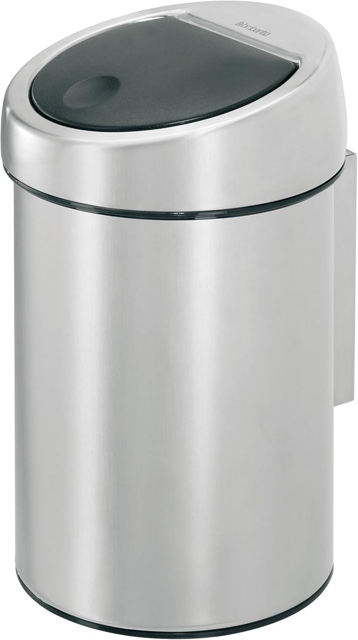 Brabantia Touch Bin 3L mit Kunststoffeinsatz - Matt Steel 3 Liter Matt Steel, 3 Liter Matt Steel