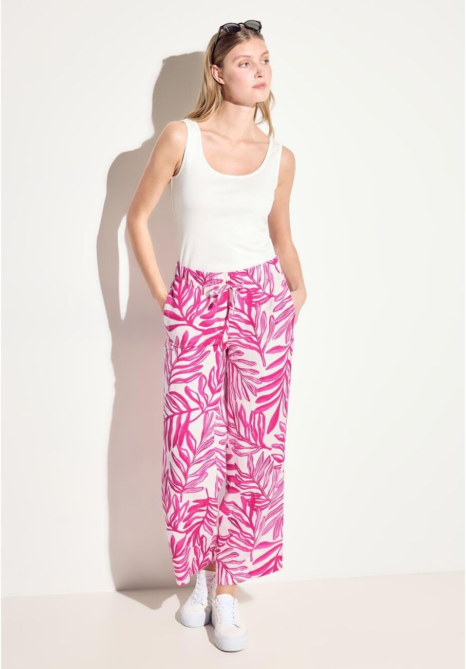 Cecil Damen Leichte Sommer Hose S Bloomy Pink, S Bloomy Pink