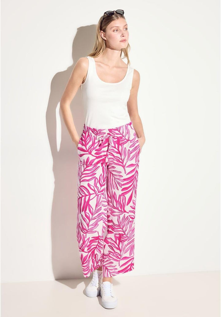 Cecil Damen Leichte Sommer Hose S Bloomy Pink, S Bloomy Pink
