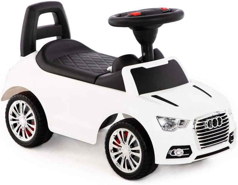 Polesie Rutscher Supercar No2 Weiss, geeignet ab 1 Jahr I Modernes Design I Soundmodul I Aufbewahrun