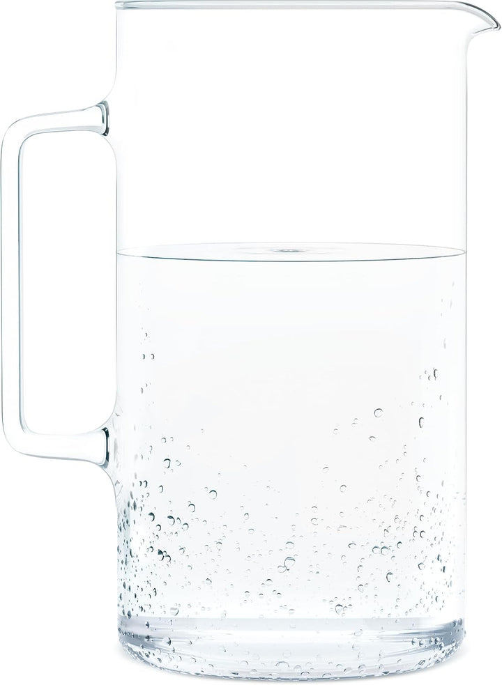 Wessper Glaskaraffe, Glas Krug, Wasserkaraffe, Eistee Krug, Saft Krug ca. 2.5 ltr. aus hitzebeständi