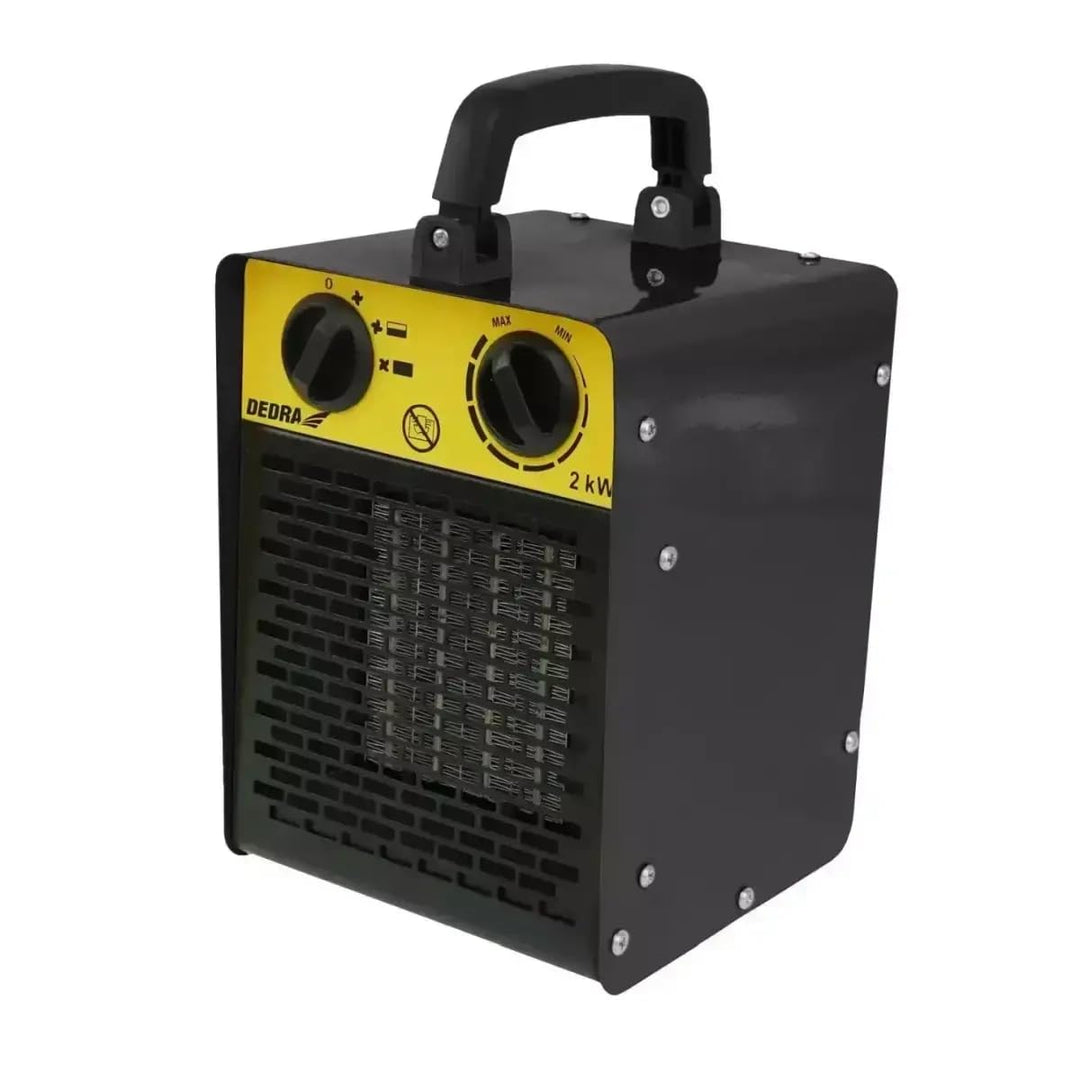 DEDRA Elektrische Heizung Heizfläche 20 m² – Quadratische 2,0 kW, keramisch PTC-Heizelement, für gut