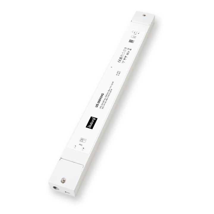 illuburg LED Trafo 24V 250W Slim Flackerfrei Geräuschlos für G4 GU5,3 LED Streifen Möbel Verdeckte M