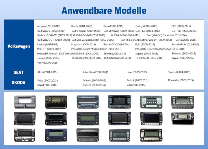 Eonon 9 Zoll Autoradio für VW Golf VI/V Polo Touran T5 Seat Skoda Android 13 6+64GB 8-Core mit Bluet