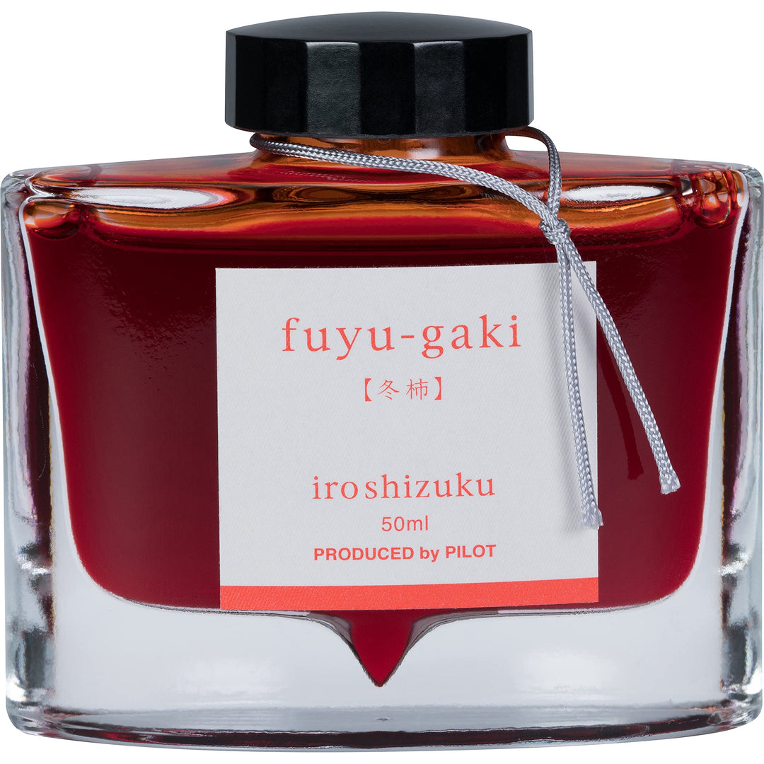 PILOT Iroshizuku 69209 Füllfederhalter-Tinte, Fuyu-Gaki, Winterpersimmon (orange-rot), 50 ml Flasche