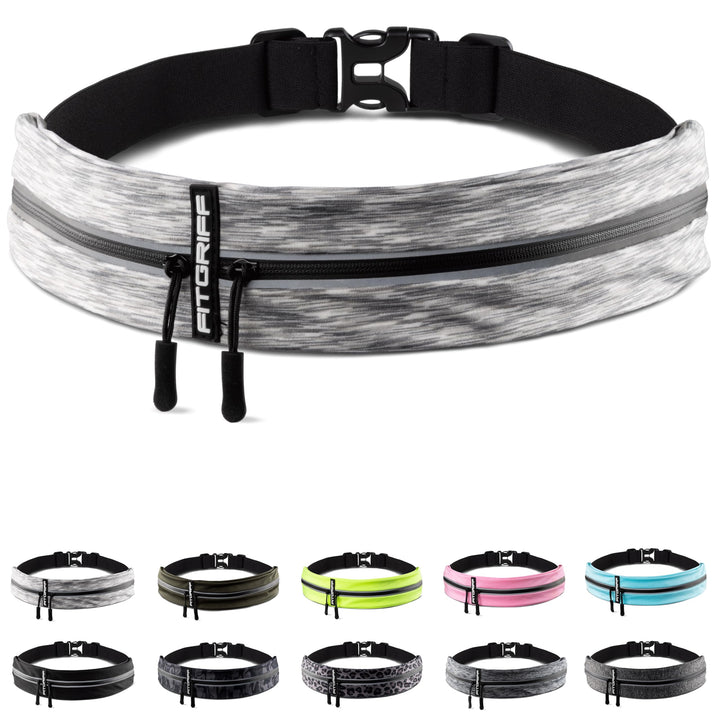 Fitgriff® Laufgürtel für Handy - Lauftasche Jogging, Hüfttasche, Sportgürtel, Running Belt zum Jogge