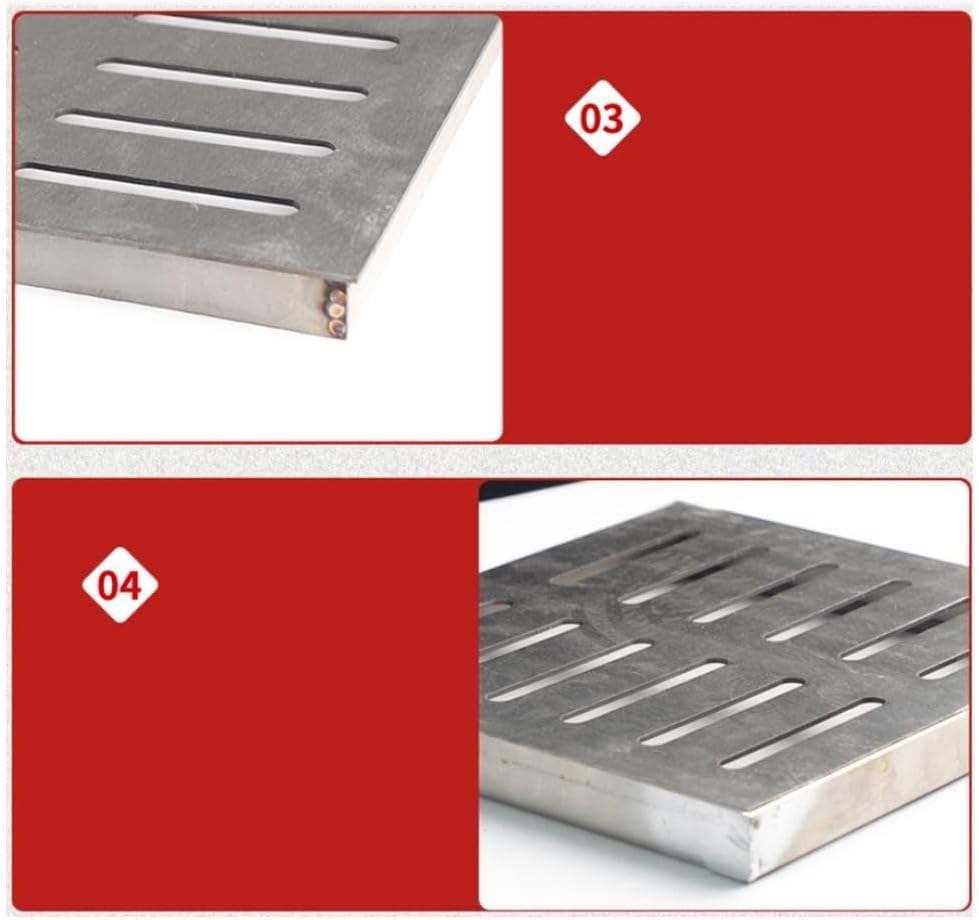 Versenkte Schachtabdeckung, Edelstahl-Abflussgitter, Outdoor-Entwässerungsabdeckung, für Strassenran