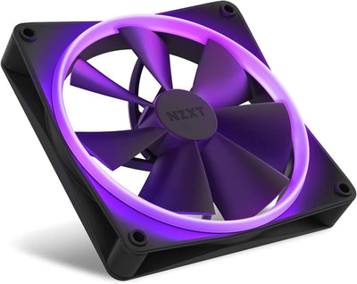 Nzxt F140 RGB Fans - RF-R14SF-B1 - Erweiterte Anpassung der RGB-Beleuchtung – Flüsterleise Kühlung –