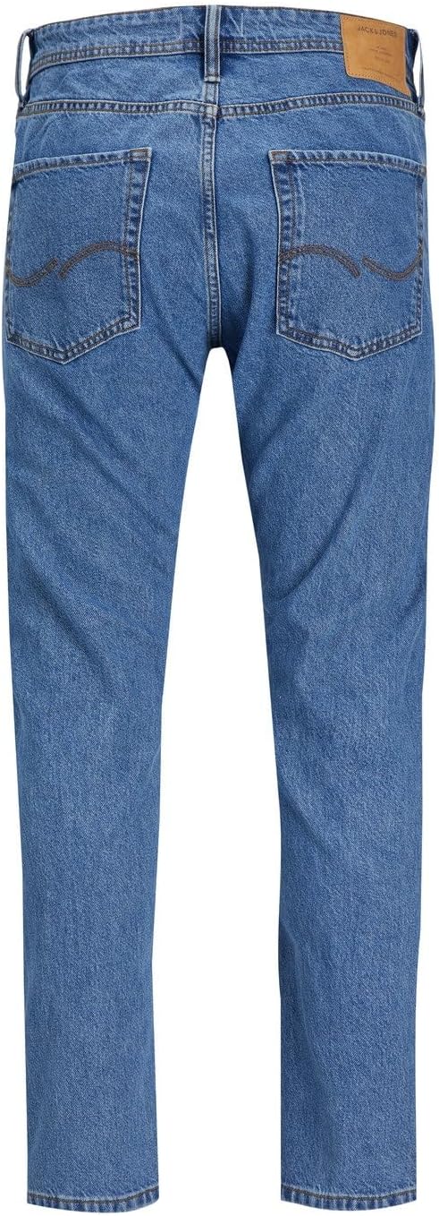 JACK &amp; JONES Male Relaxed Fit Jeans JJICHRIS JJORIGINAL SQ 735 Relaxed Fit Jeans 30W / 30L Blue Deni