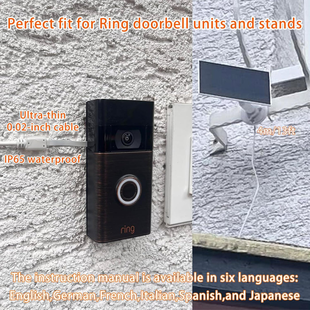 3W Solarpanel mit eingebautem 4000mAh Akku, Micro-USB-Anschluss, IP65, 4m Ladekabel, perfekte Kompat