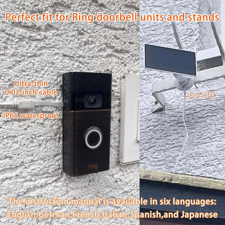 3W Solarpanel mit eingebautem 4000mAh Akku, Micro-USB-Anschluss, IP65, 4m Ladekabel, perfekte Kompat