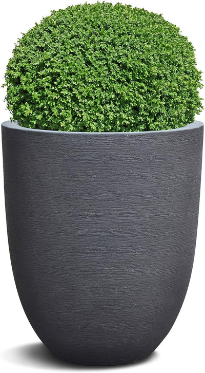ESCHBACH® Pflanzkübel Tall Egg Pot 50 Nero Anthrazit Rund * 52 x 52 x 61 cm * 10 Jahre Garantie 52x5