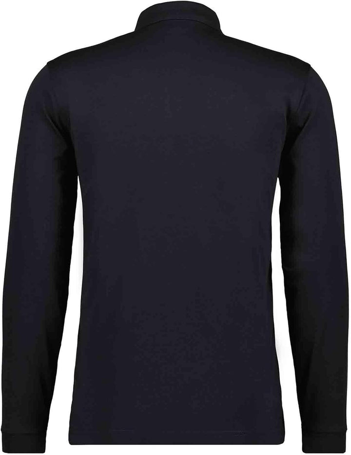 RAGMAN Herren Softknit-Polo mit Brusttasche, Langarm S Schwarz-009, S Schwarz-009