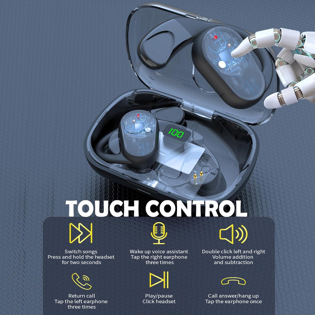 Open Ear Kopfhörer Bluetooth kabellos Sport mit Ohrbügel Luftleitung Knochenschall Kopfhörer drahtlo