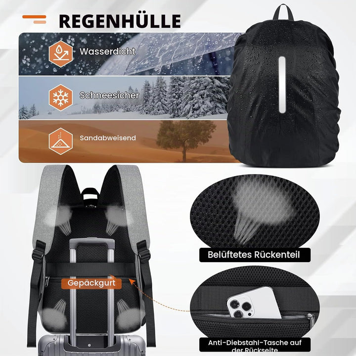 RAINSMORE Kamerarucksack Gross – Kameratasche Spiegelreflex für Fotografen, kamerarucksack mit 14 Zo