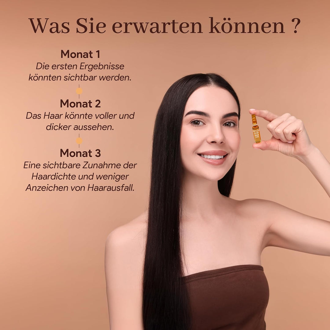 Diamond Hair Plus - Natürliches Keratin Haarserum mit Biotin - und Procapil - Unterstützung - Haarku