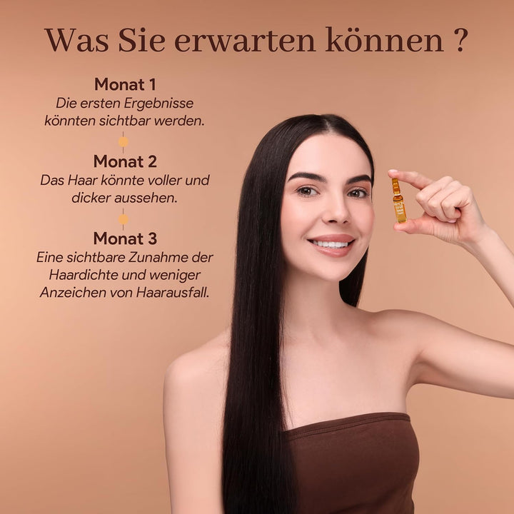 Diamond Hair Plus - Natürliches Keratin Haarserum mit Biotin - und Procapil - Unterstützung - Haarku