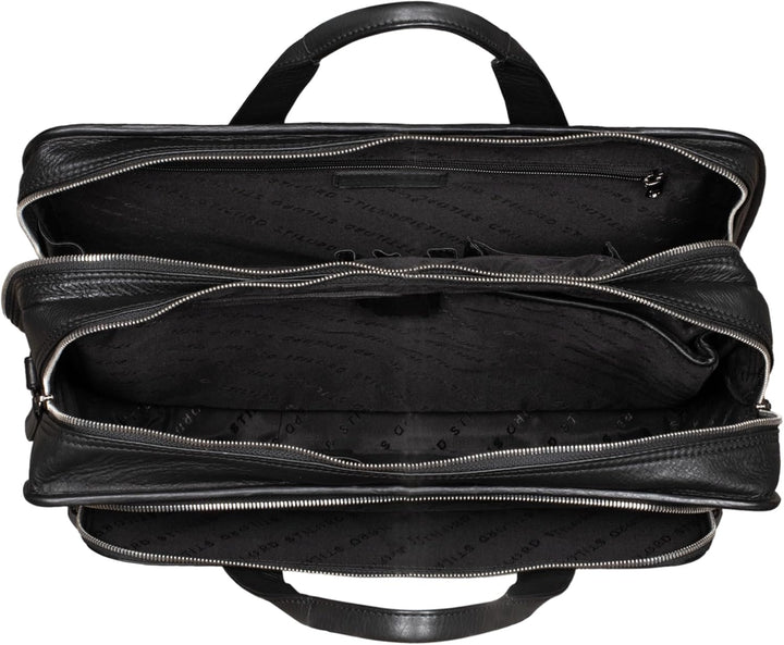 STILORD 'Yves' Aktentasche Herren Leder Arbeitstasche Dokumententasche 15,6 Zoll Laptoptasche Busine