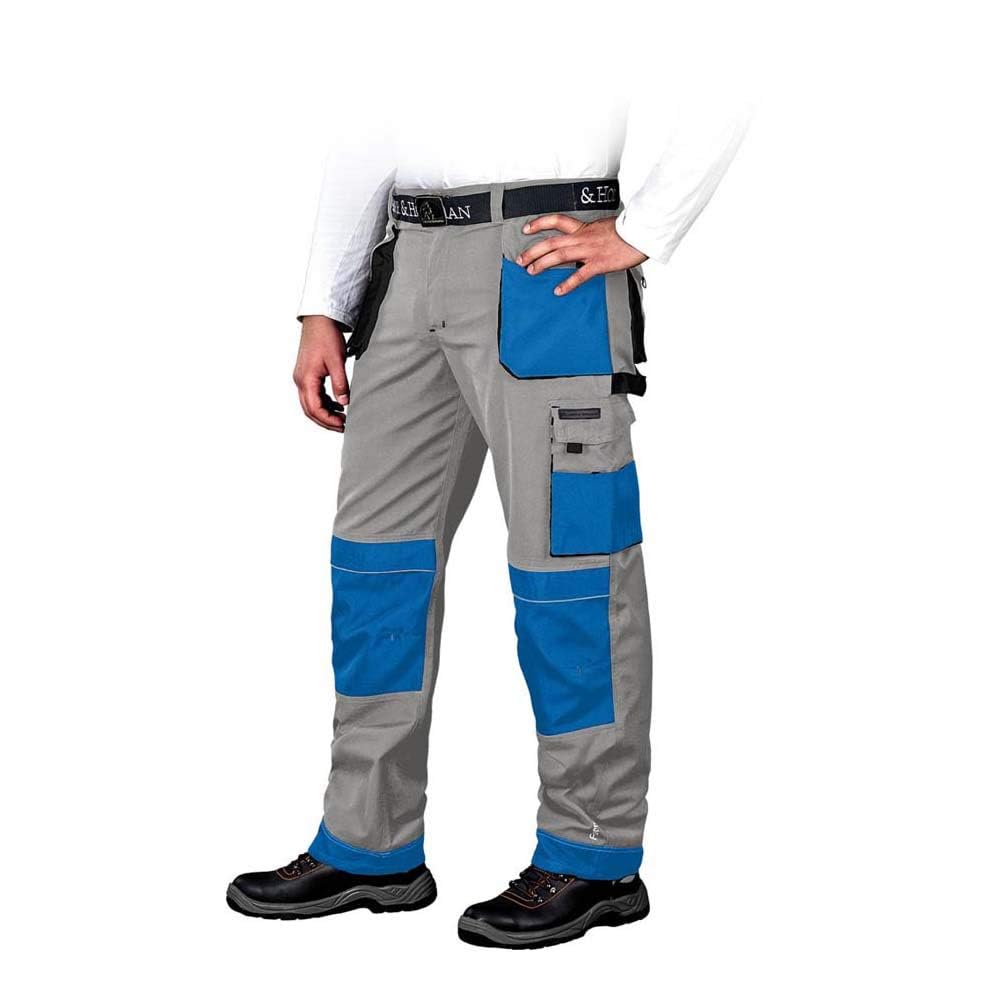 Leber & Hollman Herren Arbeitshose LH-FMN-T B, 65% Polyester 35% Baumwolle 270 g/m2, Bundhose mit Ta