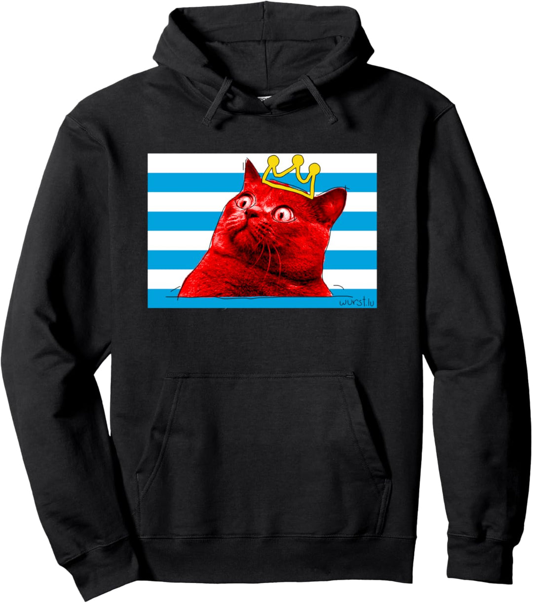 Lustige luxemburgische Flagge Pullover Hoodie