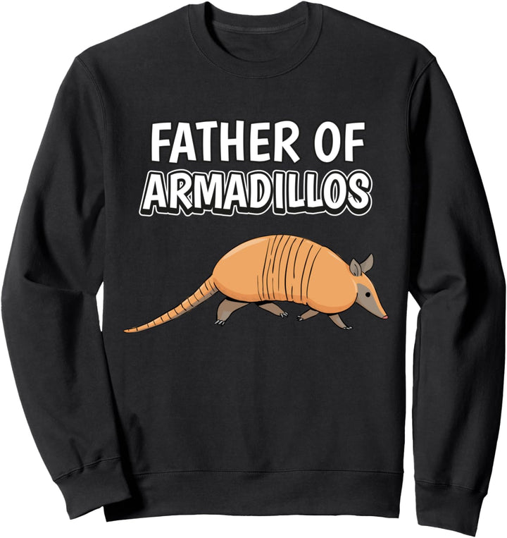 Herren Jungen Father Of Armadillos Papa Vatertag Gürteltier Sweatshirt