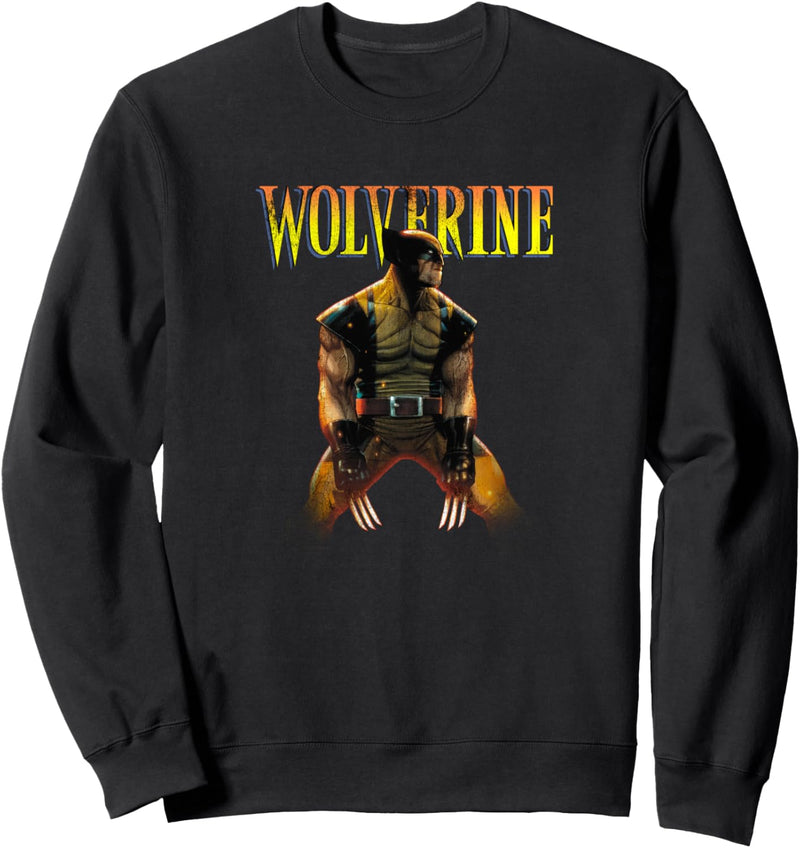 Marvel X-Men Wolverine Side Profile Logo Sweatshirt